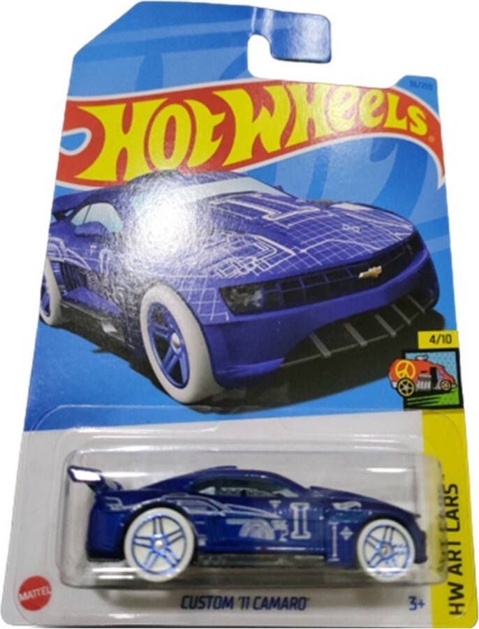 Hot Wheels Custom 11 Camaro Die Cast 7 cm Voertuig Spaar ze allemaal