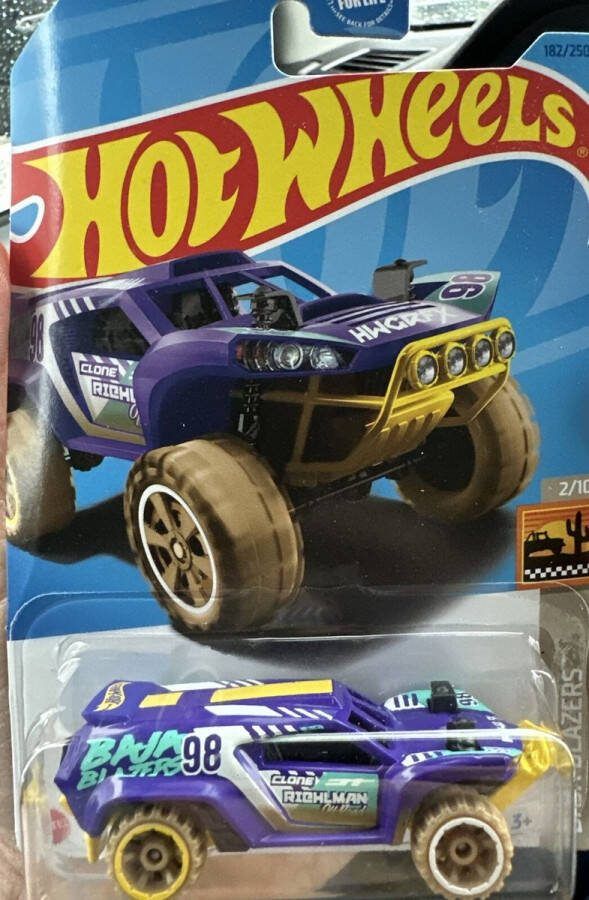 Hot Wheels DUNE CRUSHER 182 250 1:64 BLUE HW BAJA BLAZERS 2 10