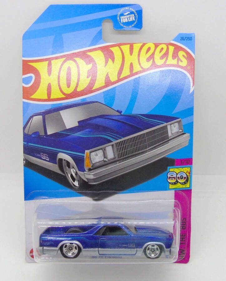 Hot Wheels El CAMINO 26 250 BLUE 1:64 HW THE '80s 3 10