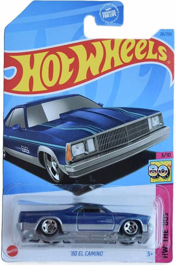 Hot Wheels El Camino 68 Blauw Zilver 7 cm Schaal 1:64