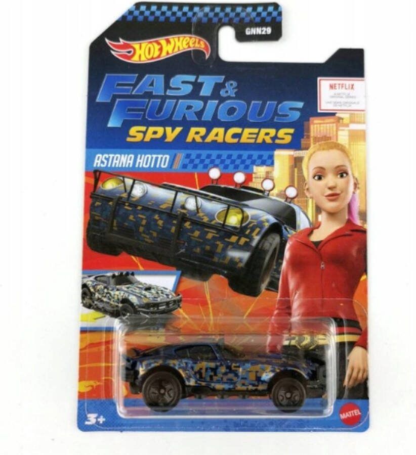 Hot Wheels Fast & Furious Astana Hotto Die Cast 7 cm Schaal 1:64 Blauw