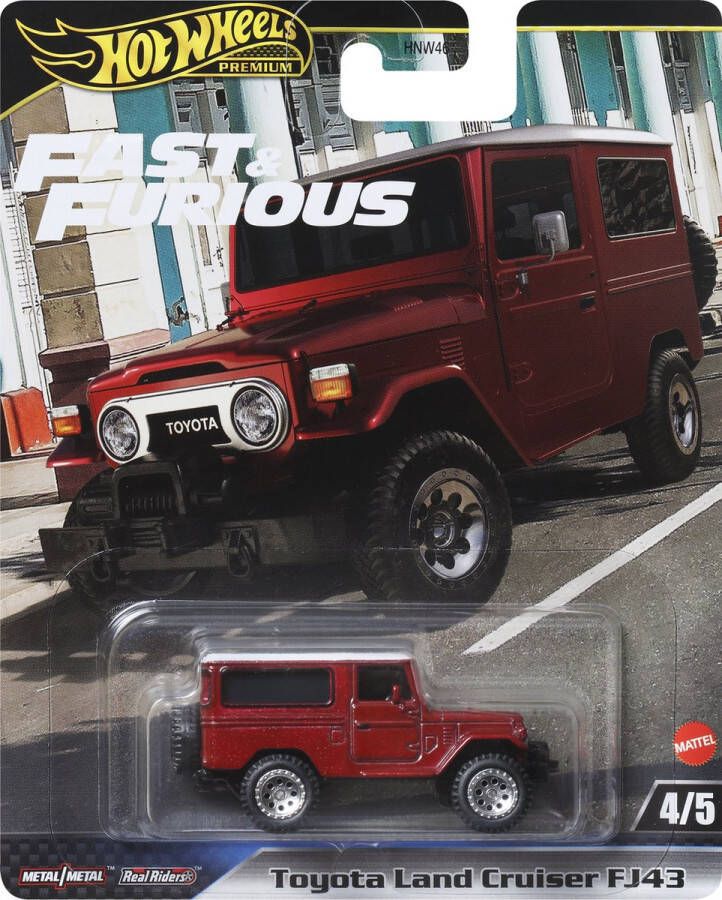 Hot Wheels Fast & Furious HRT96 Auto 3 jaar Metaal Rood