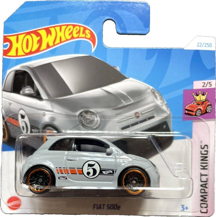 Hot Wheels FIAT 500e 22 250 1:64 GREY HW COMPACT KINGS