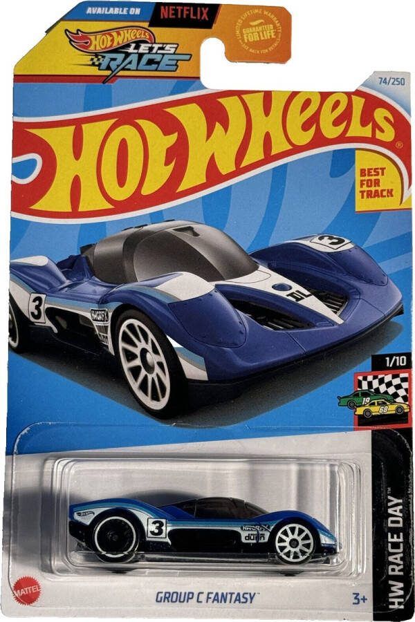 Hot Wheels GROUP C FANTASY BLUE 74 250 (1:64) HW RACE DAY 1 10