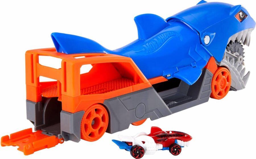 Hot Wheels Haaienoplegger Speelset met 1 auto (schaal 1:64) voor kinderen van 4 tot 8 jaar