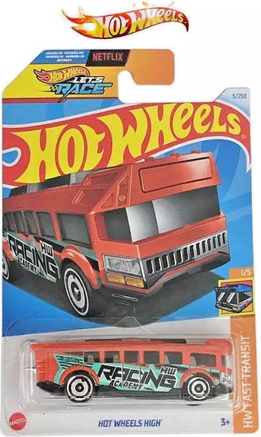 Hot Wheels HIGH 5 250 ORANGE 1:64 HW FAST TRANSIT 1 5
