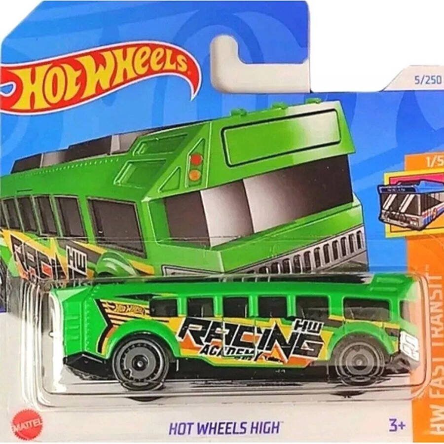 Hot Wheels HIGH GREEN 5 250 HW FAST TRANSIT (1:64)