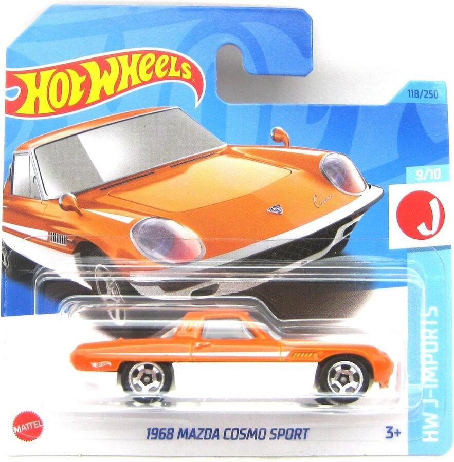 Hot Wheels 1968 MAZDA COSMO SPORT 118 250 1:64 ORANGE HW J-IMPORTS