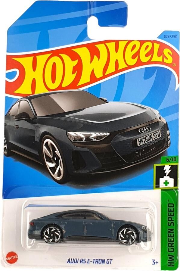 Hot Wheels AUDI RS E-TRON GT GREY 109 250 1:64 HW GREEN SPEED 6 10