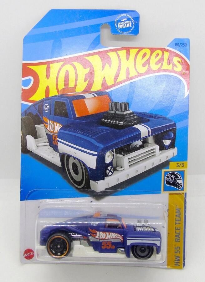 Hot Wheels ERIKSTEIN ROD BLUE 86 250 1:64 HW 55 RACE TEAM