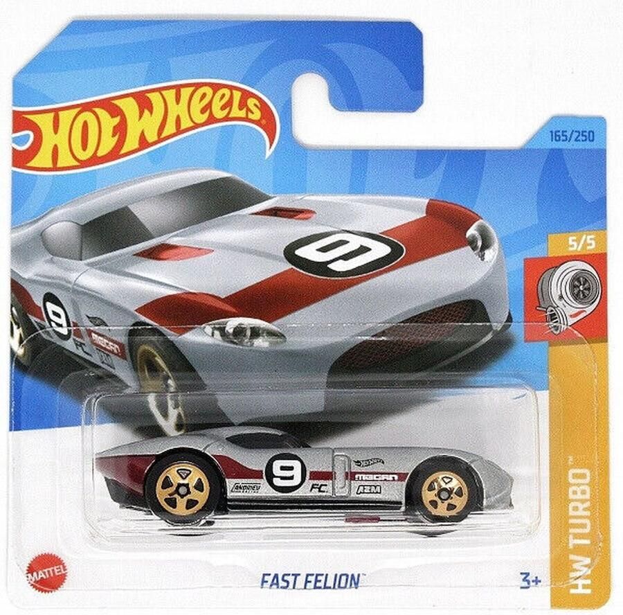 Hot Wheels FAST FELION GREY 165 250 1:64 HW TURBO 5 5