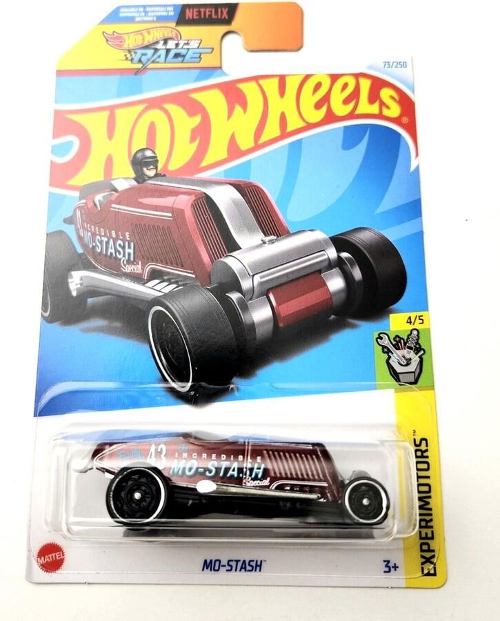 Hot Wheels MO-STASH 73 250 1:64 RED HW EXPERIMOTORS