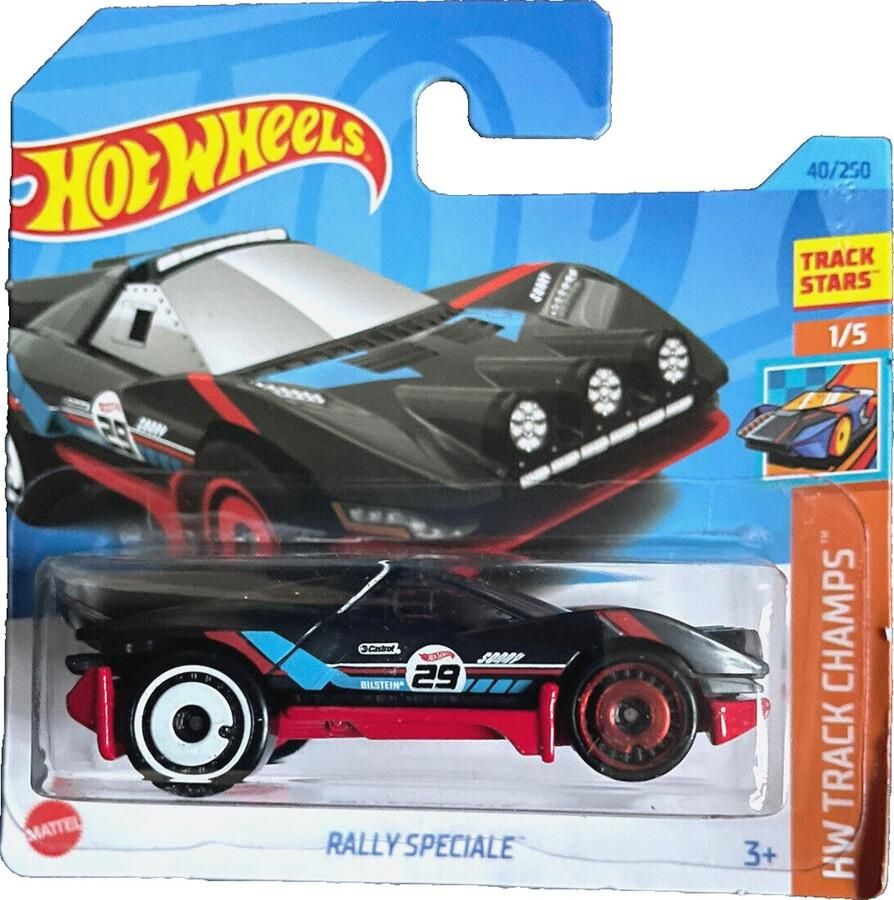 Hot Wheels RALLY SPECIALE 40 250 1:64 HW TRACK CHAMPS BLACK 1 5