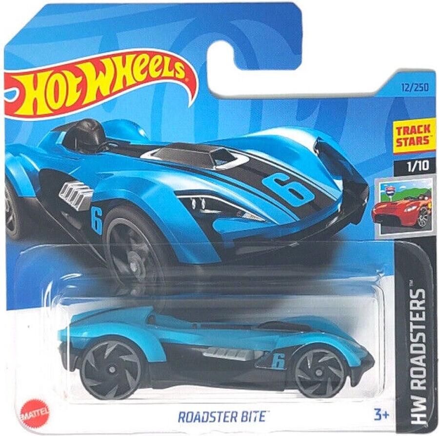 Hot Wheels ROADSTER BITE 12 250 ROADTERS BLEU 1:64 1 10