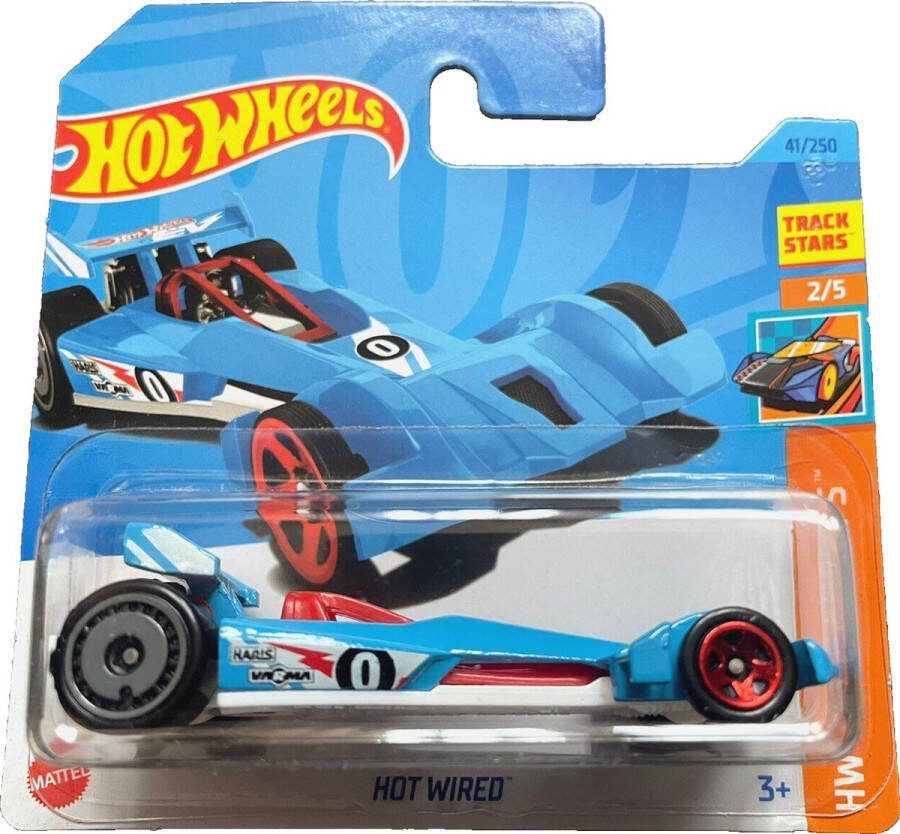 Hot Wheels HOT WIRED BLUE 41 250 1:64 HW TRACK CHAMPS 2 5