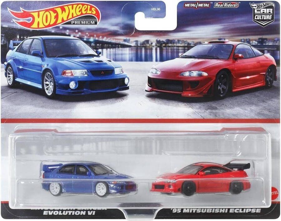 Hot Wheels HotWheels 2 pack Mitsubishi Lancer Evo en Eclipse
