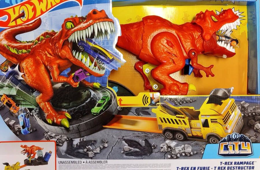 Hot Wheels Hotwheels T-Rex rampage stuntbaan