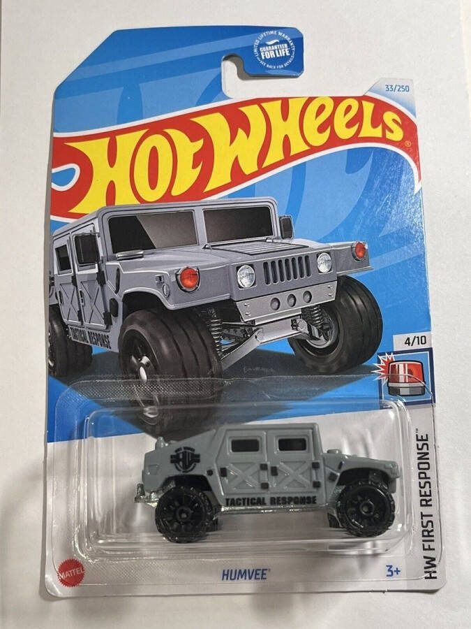 Hot Wheels HUMVEE 33 250 MARINE GREY 1:64