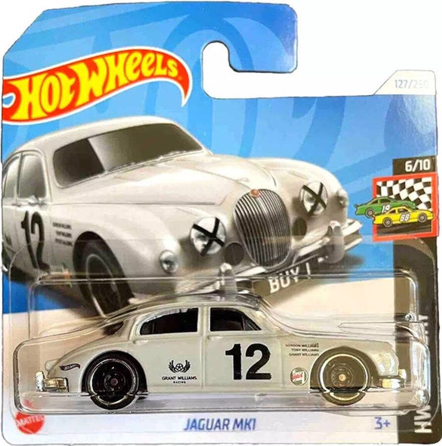 Hot Wheels JAGUAR 12 MK1 GREY 127 250 1:64 HW RACE DAY 6 10