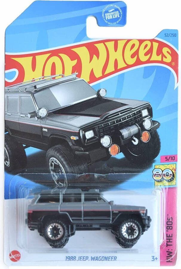 Hot Wheels JEEP 1988 WAGONEER GREY 52 250 1:64 HW THE 80's 5 10