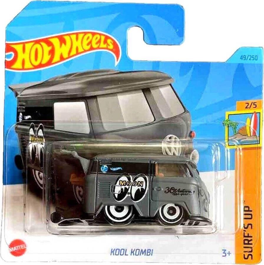 Hot Wheels KOOL KOMBI MOON VW 49 250 (1:64) MAT GREY HW SURF'S UP 2 5