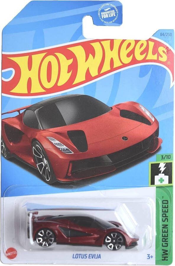 Hot Wheels LOTUS EVIJA RED 84 250 (1:64) HW GREEN SPEED 3 10