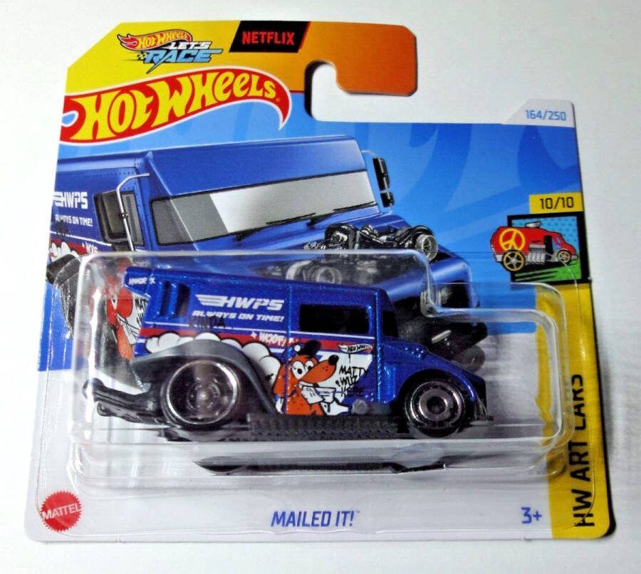 Hot Wheels MAILED IT 164 250 1:64 BLEU HW ART CARS 10 10