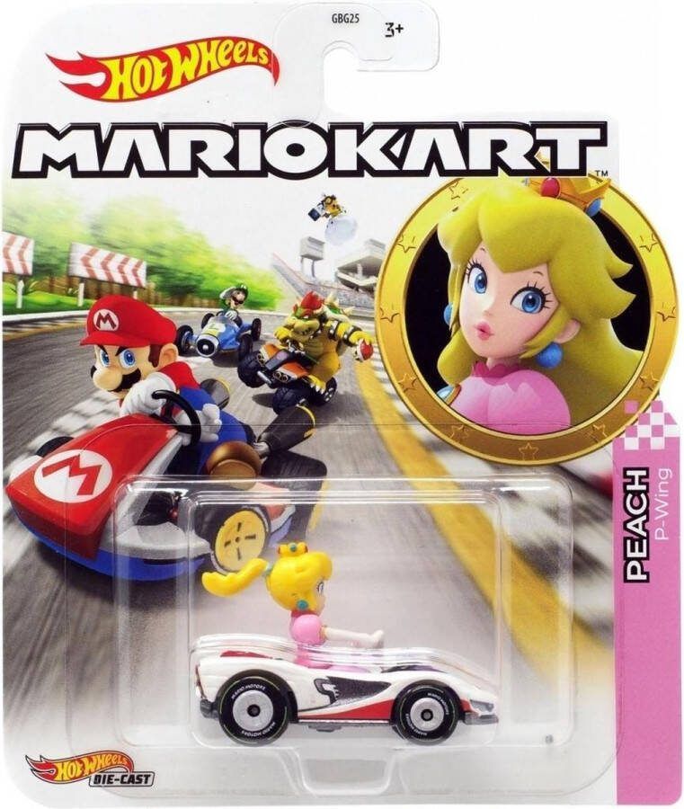 Hot Wheels Mario Kart Peach P-Wing Kart