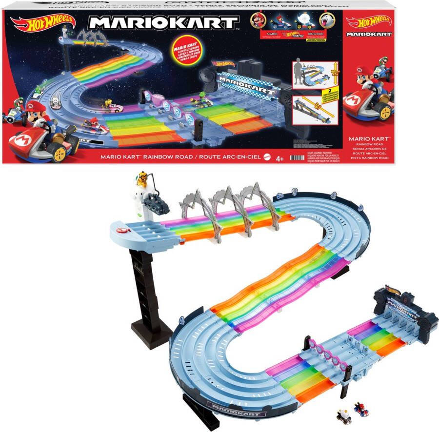 Hot Wheels Mario Kart Regenboog Raceset Racebaanset -243x60cm