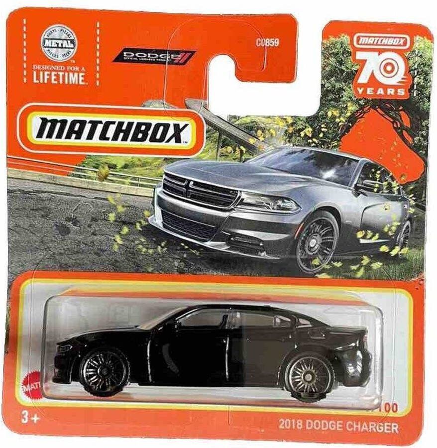 Hot Wheels MATCHBOX 2018 DODGE CHARGER 13-100 BLACK (1:64)