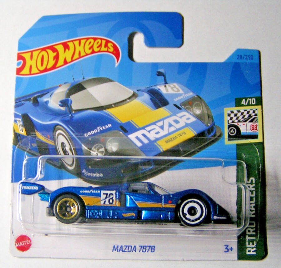 Hot Wheels MAZDA 787B BLUE 28 250 1:64 HW RETRO RACERS 4 10