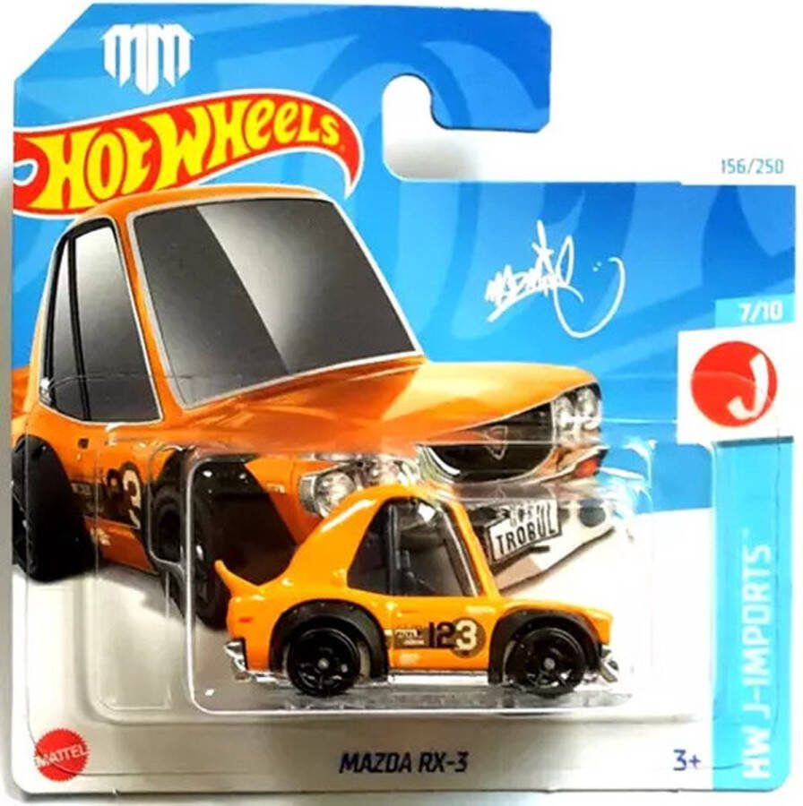 Hot Wheels MAZDA RX-3 ORANGE 156 250 1:64 HW J-IMPORTS 7 10