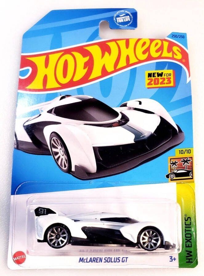 Hot Wheels McLAREN SOLUS GT WHITE 250 250 1:64 HW EXOTICS 10 10