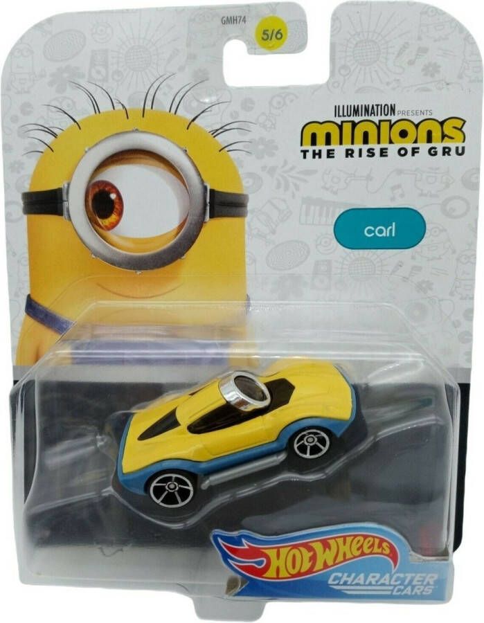 Hot Wheels Minions Carl 7 cm Die Cast Voertuig