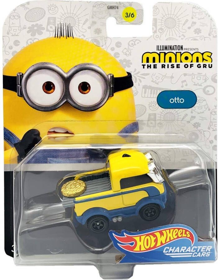 Hot Wheels Minions Otto Die Cast Voertuig 7 cm