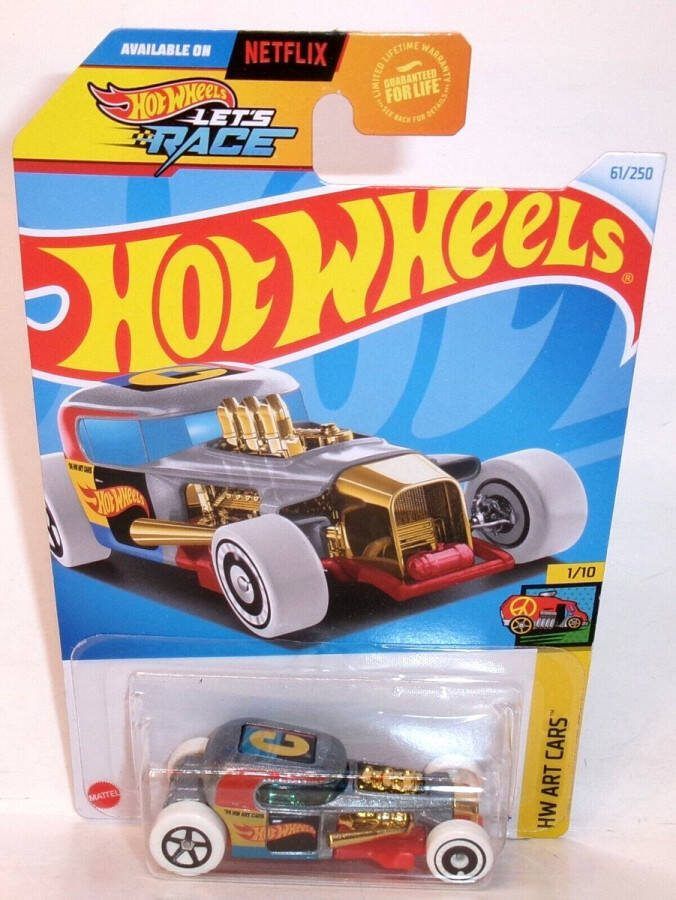 Hot Wheels MOD ROD SILBER 61 250 1:64 HW ART CARS 1 10