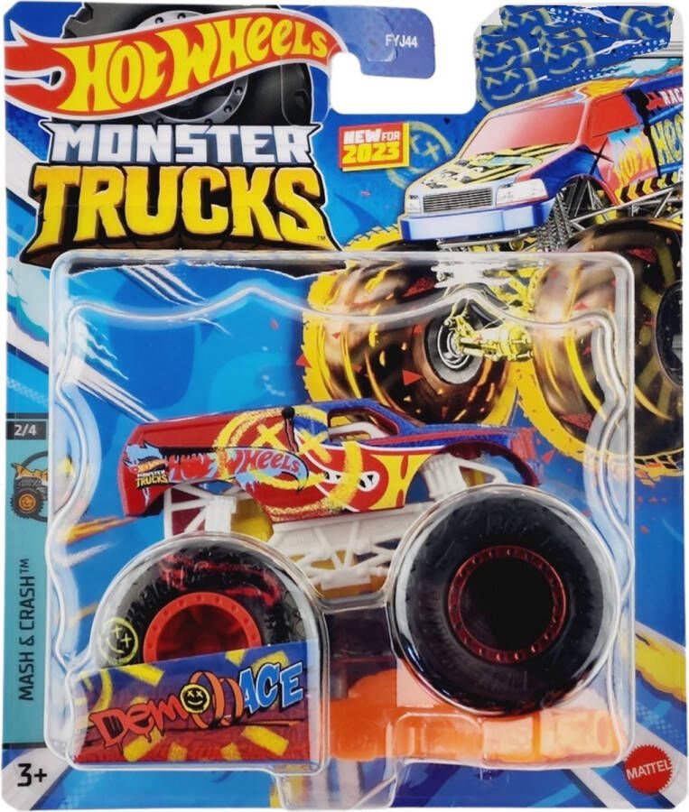 Hot Wheels Monster Jam truck Demo Ace monstertruck 9 cm schaal 1:64