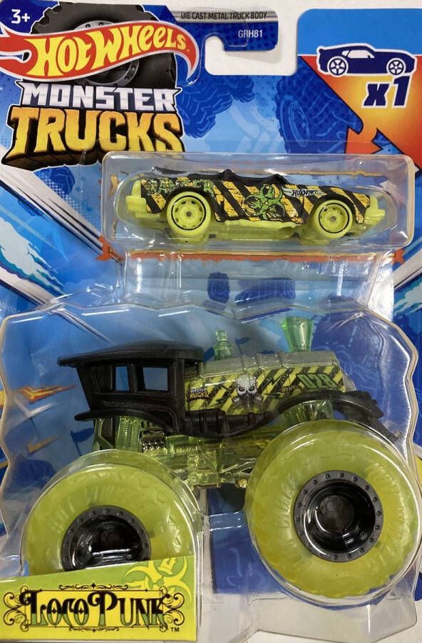 Hot Wheels Monster Jam truck Loco Punk monstertruck 9 cm schaal 1:64