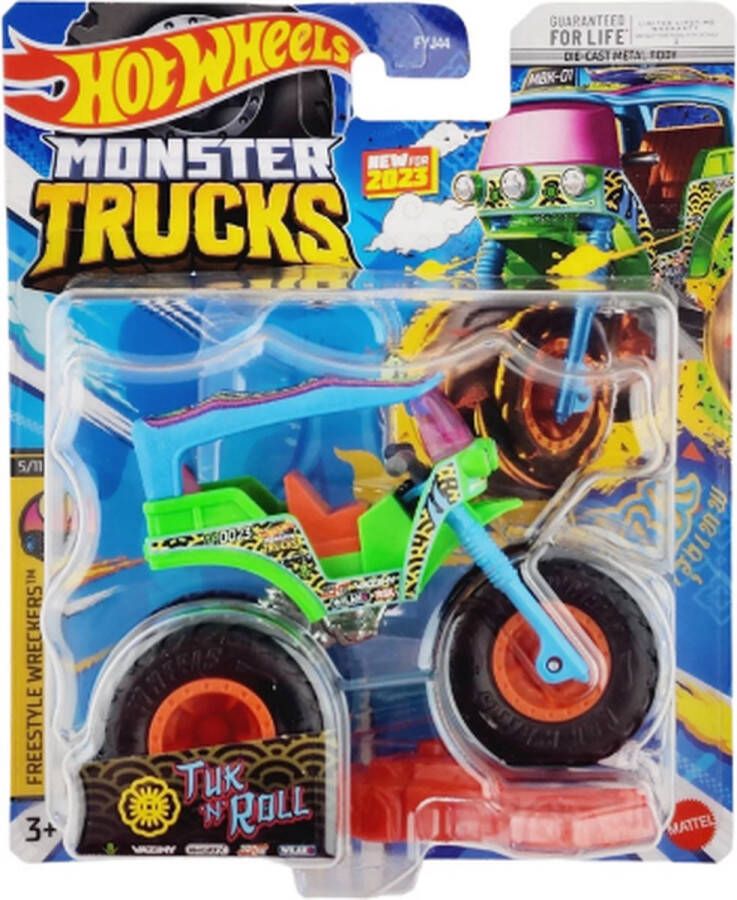Hot Wheels Monster Jam truck Trike Tuk 'n Roll monstertruck 9 cm schaal 1:64
