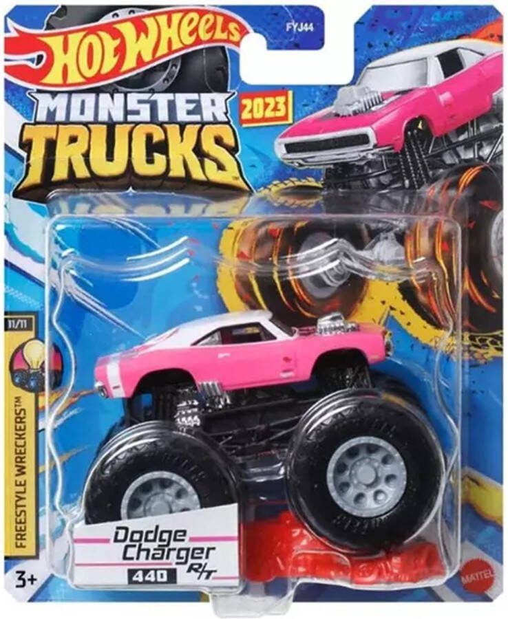 Hot Wheels Monster Trucks Dodge Charger RT 440 Schaal 1:64 9 cm