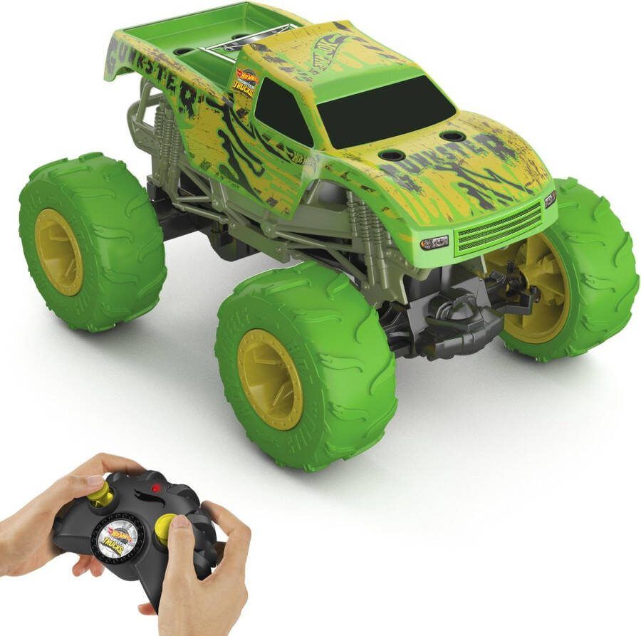 Hot Wheels Monstertrucks Gunkster Schaal van 1:15 RC voertuig