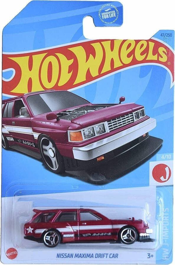 Hot Wheels NISSAN MAXIMA DRIFT CAR 47 250 RED 1:64 HW J-IMPORTS