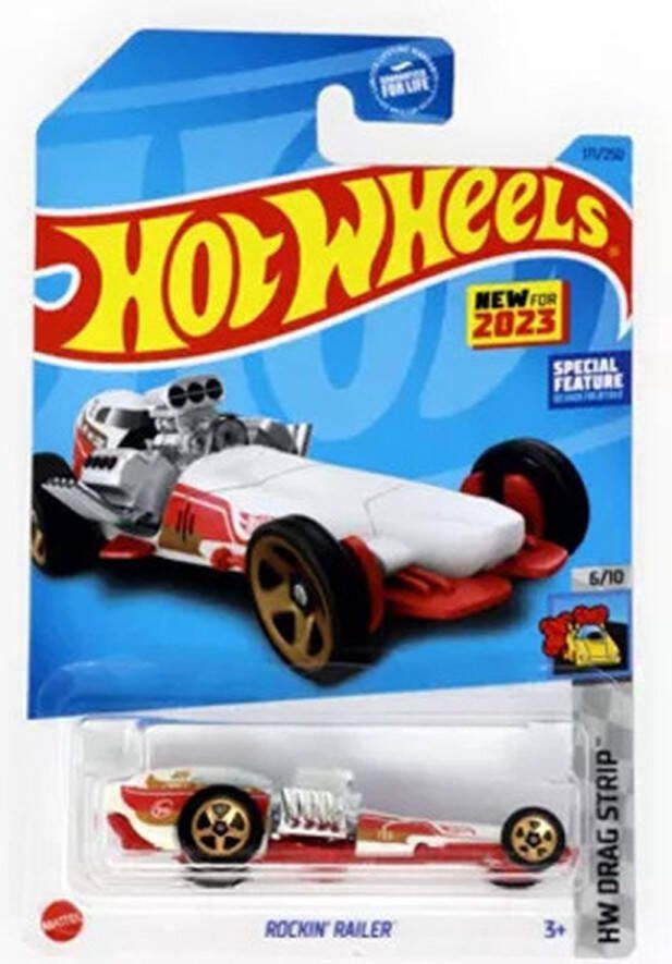 Hot Wheels ROCKIN RAILER RED GOLD 75 250 (1:64) HW RACE DAY 2 10