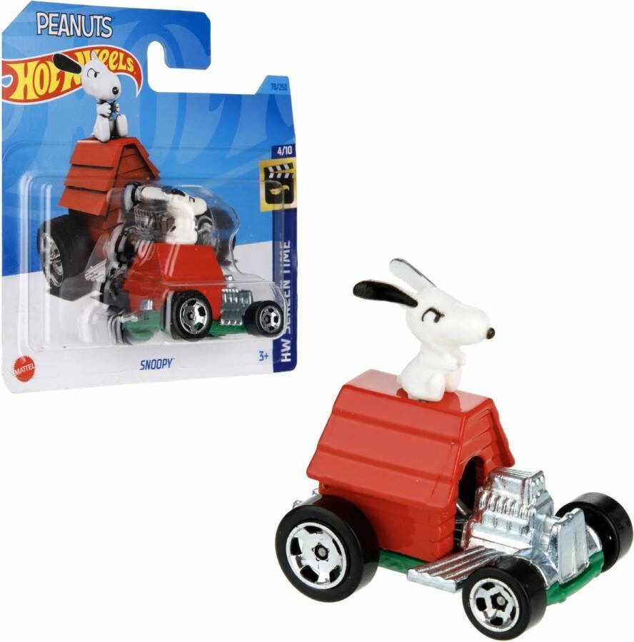 Hot Wheels SNOOPY PEANUTS 78 250 1:64 RED HW SCREEN TIME 4 10