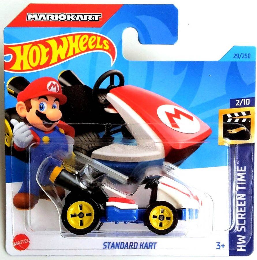 Hot Wheels STANDARD KART MARIO 29 250 HW SCREEN TIME 2 5 1:64