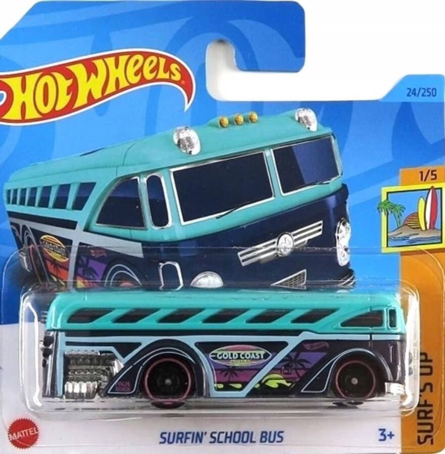 Hot Wheels Surfin School Bus 7 cm Die Cast- Schaal 1:64