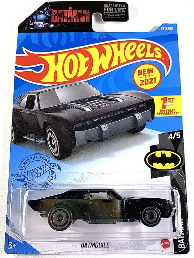 Hot Wheels The Batman Batmobile Dodge Charger Robert Pattinson Black Grey