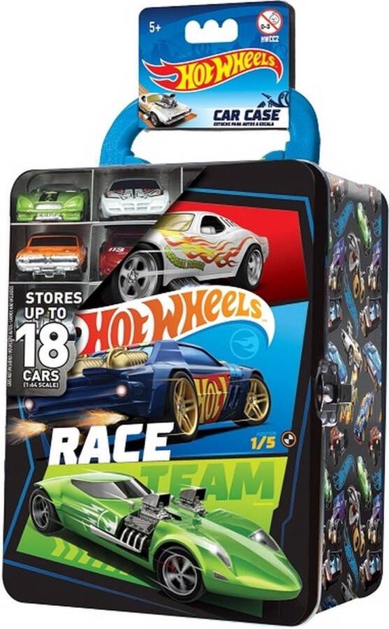 Hot Wheels Tin car storage case for 18 die cast cars