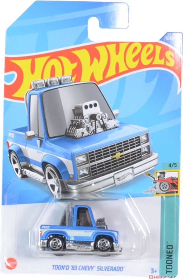 Hot Wheels Toon'D 83 Chevy Silverado Schaal 1:64 Die Cast voertuig 7 cm