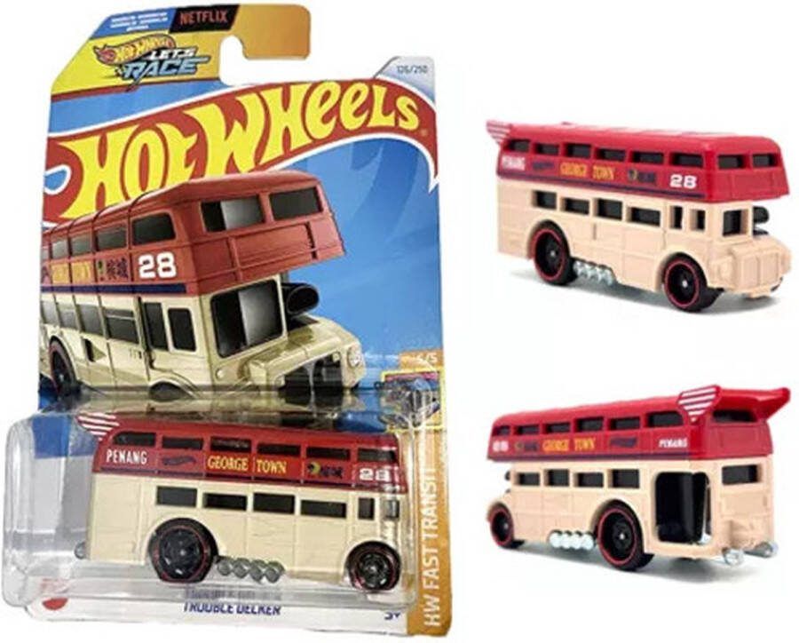Hot Wheels TROUBLE DECKER GEORGE TOWN 126 250 (1:64) HW FAST TRANSIT 5 5